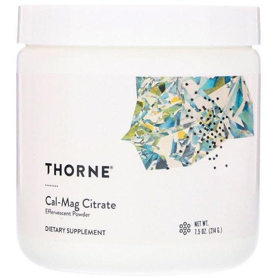 Мультиминеральный комплекс Thorne Research Cal-Mag Citrate Effervescent Powder 7,5 ун. 214 г 40 порций