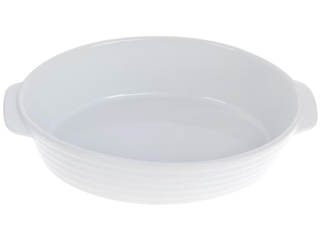 Форма для запекания с ручками овальная Белый (BDI-319-343) Форма для запекания с ручками овальная Белый (BDI-319-343)