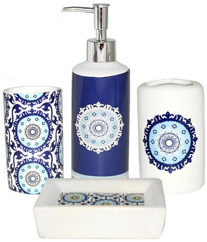 Набор аксессуаров Восток для ванной комнаты 4 пр. керамика (ST-888-06-012)