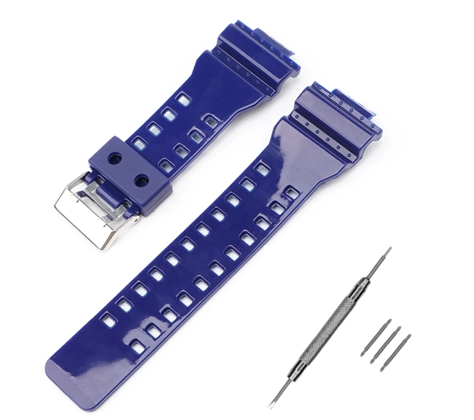 Ремінець для Casio G-Shock GA-100/110/120/140/150/200/300/400/700 GD-100/110/120 GAW100/GAX100 GL (3958)