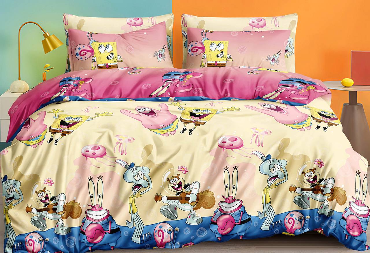 Комплект постельного белья из бязи SpongeBob 50х70 см (G-5261/WP/1.0)
