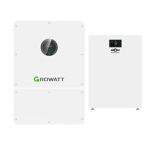 Комплект автономного енергозабезпечення Growatt SPE 6000TL HVM-G2 6kW та Biom BALFP-512300-V2 15,36kWh White (34618270)