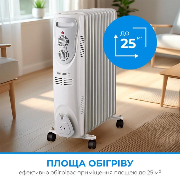 Масляний радіатор INTERLUX INO-1100BG (11241) - фото 4 Масляний радіатор INTERLUX INO-1100BG (11241) - фото 4