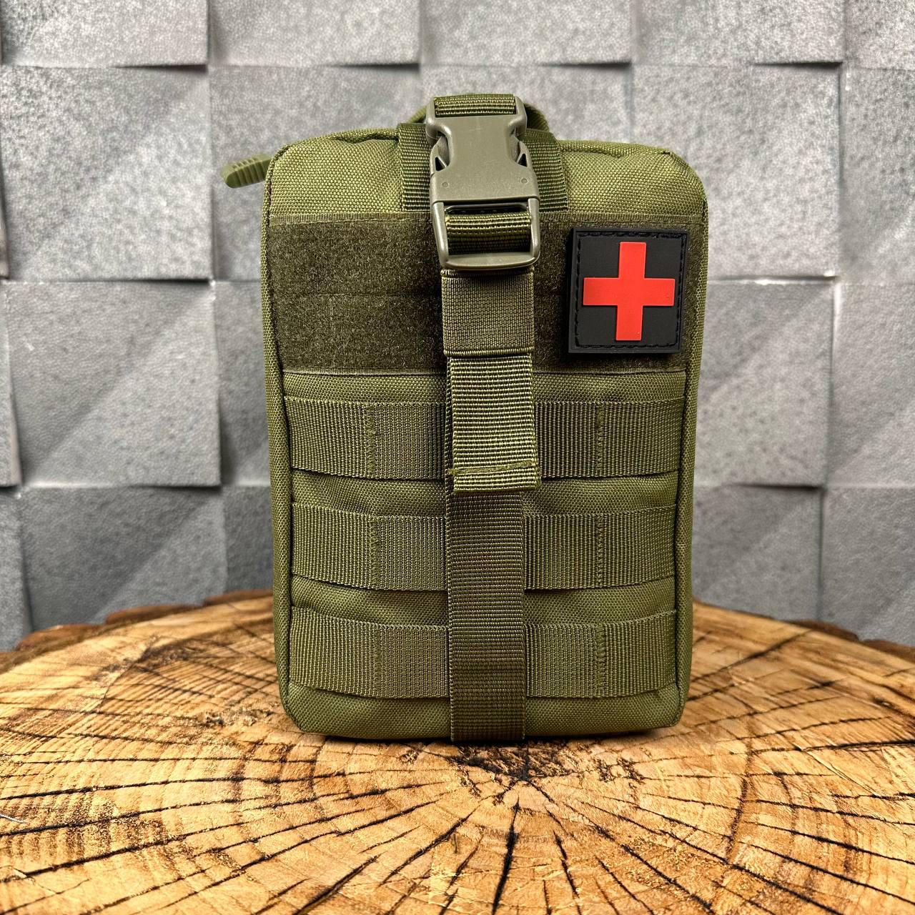Подсумок для аптечки быстрого сброса стандарт НАТО Оливковый Подсумок для аптечки быстрого сброса стандарт НАТО Оливковый