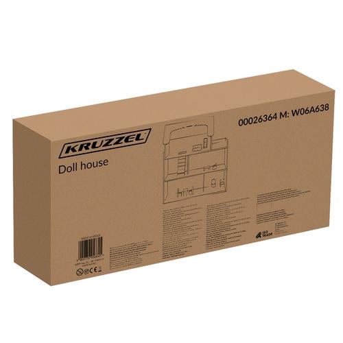 Кукольный домик Kruzzel деревянный с LED-подсветкой и мебелью (29318164) - фото 14 Кукольный домик Kruzzel деревянный с LED-подсветкой и мебелью (29318164) - фото 14