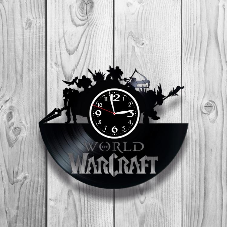 Часы настенные Warcraft 0378 из виниловой пластинки