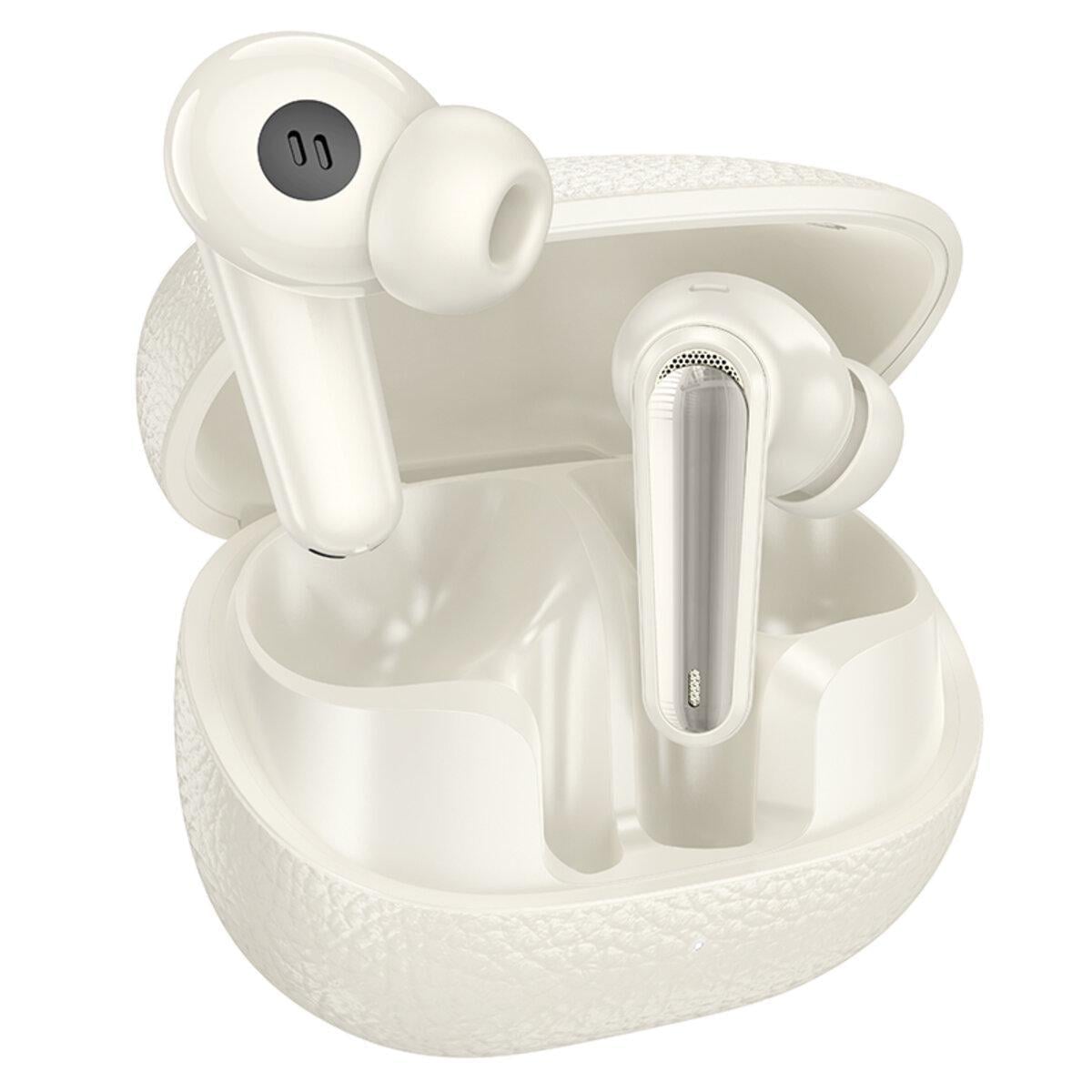 Наушники беспроводные Hoco EQ23 Plus Duke ANC+ENC BT5.4 headset 400 mAh Milky White (6942007639309)