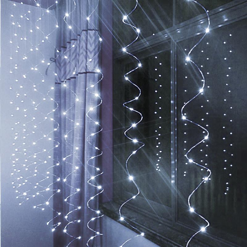 Гирлянда Xmas Водопад 7911 160LED W-9, 2х2 м, белый свет