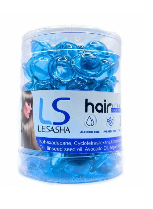 Капсулы для волос Lesasha Hair Serum Vitamin с водорослями в тубе 50 шт. (100187) Капсулы для волос Lesasha Hair Serum Vitamin с водорослями в тубе 50 шт. (100187)
