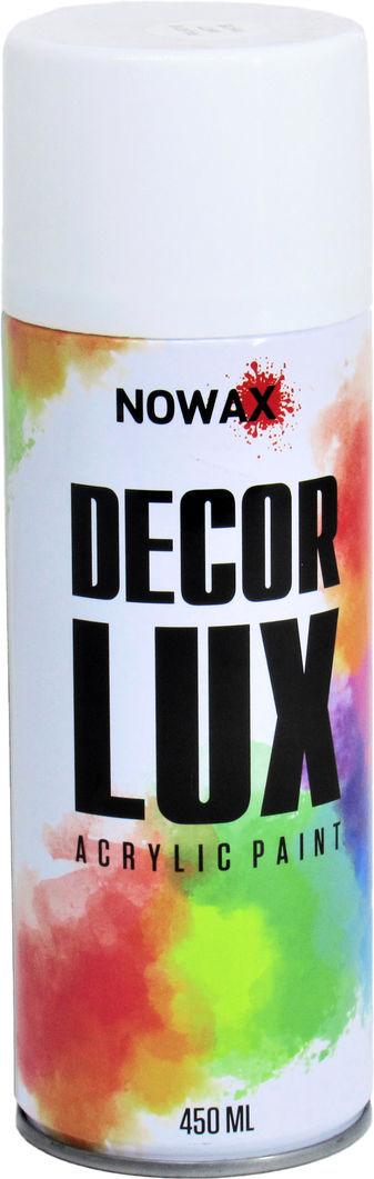 Фарба спрей Nowax Decor Lux 450 мл RAL 9010 Білий матовий (NX48013 9010) - фото 1