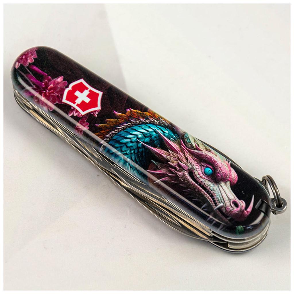 Нож складной Victorinox Climber Zodiac Лазурный дракон (m344084) - фото 2 Нож складной Victorinox Climber Zodiac Лазурный дракон (m344084) - фото 2