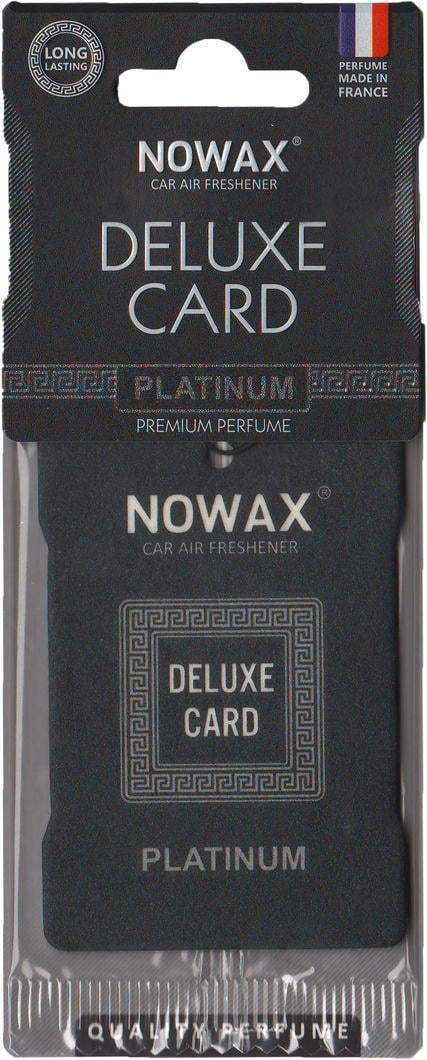 Ароматизатор для авто Nowax Deluxe Card Platinum на дзеркало сухий (0303883) - фото 1