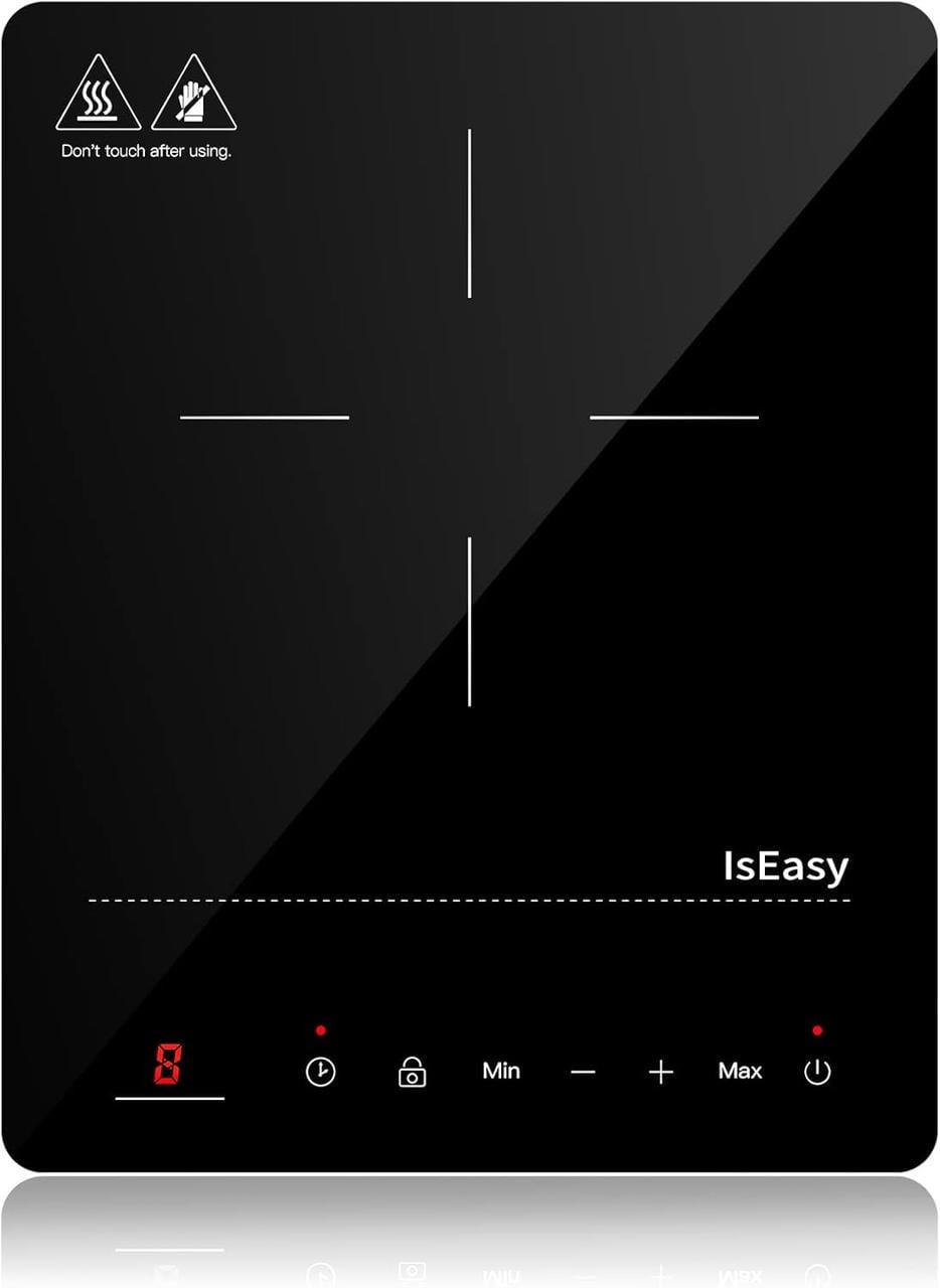 Плита настільна індукційна IsEasy 2100 Вт портативна з сенсорним керуванням і таймером