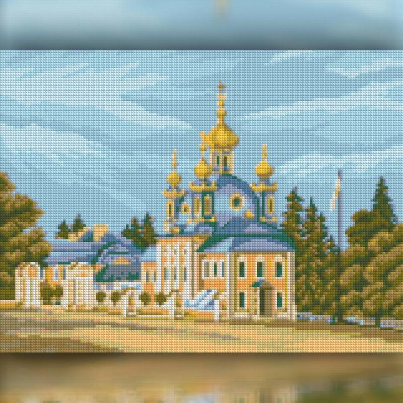 Алмазная мозаика The Wortex Diamonds Церковь 50x60 см (TWD30037XL)