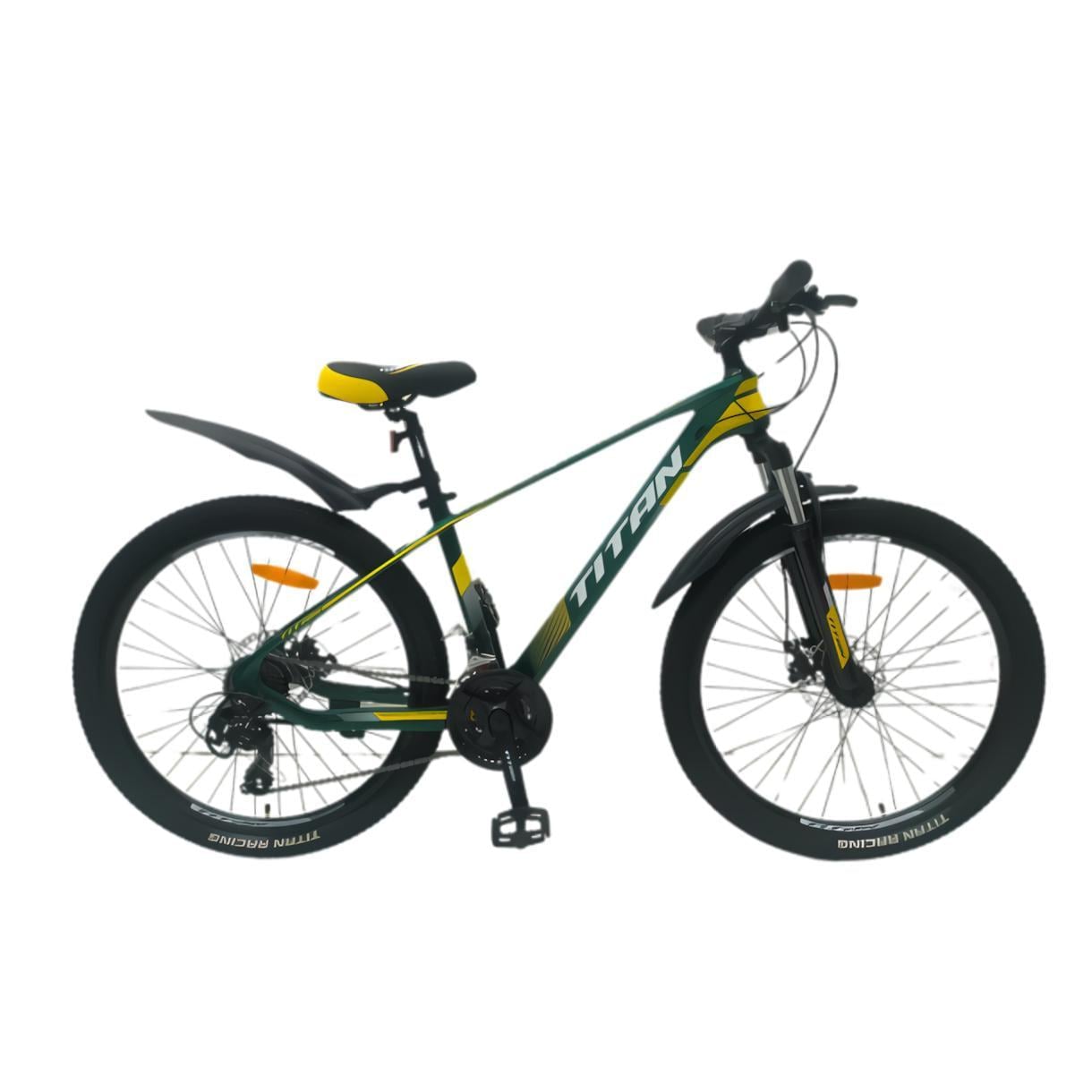 Велосипед Titan Shadow 2024 26" 15,5" Зелений/Жовтий (436)