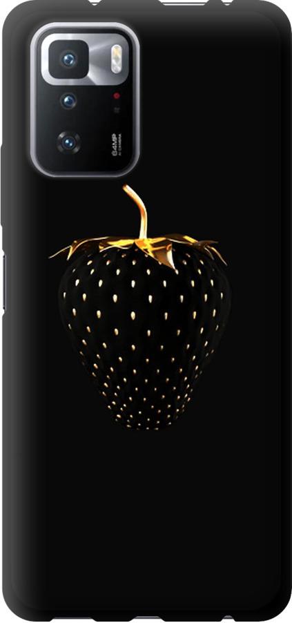 Чехол на Xiaomi Poco X3 GT Черная клубника (3585b-2511-42517)