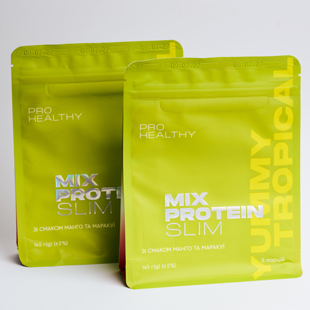 Жироспалювач низькокалорійний коктейль зі смаком манго та маракуї для зменшення ваги Mix Protein Slim Yummy Tropical PRO HEALTHY CHOICE 145 г - фото 5 Жироспалювач низькокалорійний коктейль зі смаком манго та маракуї для зменшення ваги Mix Protein Slim Yummy Tropical PRO HEALTHY CHOICE 145 г - фото 5