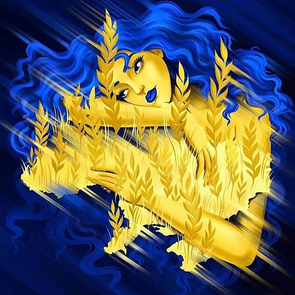 Алмазная мозаика Чарівний діамант Родная Украина 50x50 см (КДИ-1642)