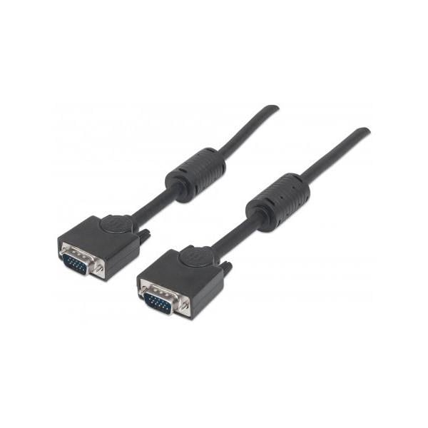 Кабель VGA Manhattan 15M-15M екранований з феритами 3 м (612723) - фото 2 Кабель VGA Manhattan 15M-15M екранований з феритами 3 м (612723) - фото 2