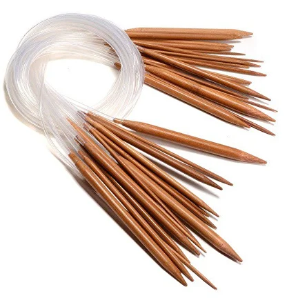 Спицы для вязания из бамбука 18 пар от 2 мм до 10 мм (C00691)