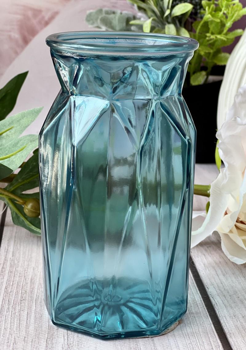 Ваза стеклянная Viva Aurora 15 см Синий (10972469)