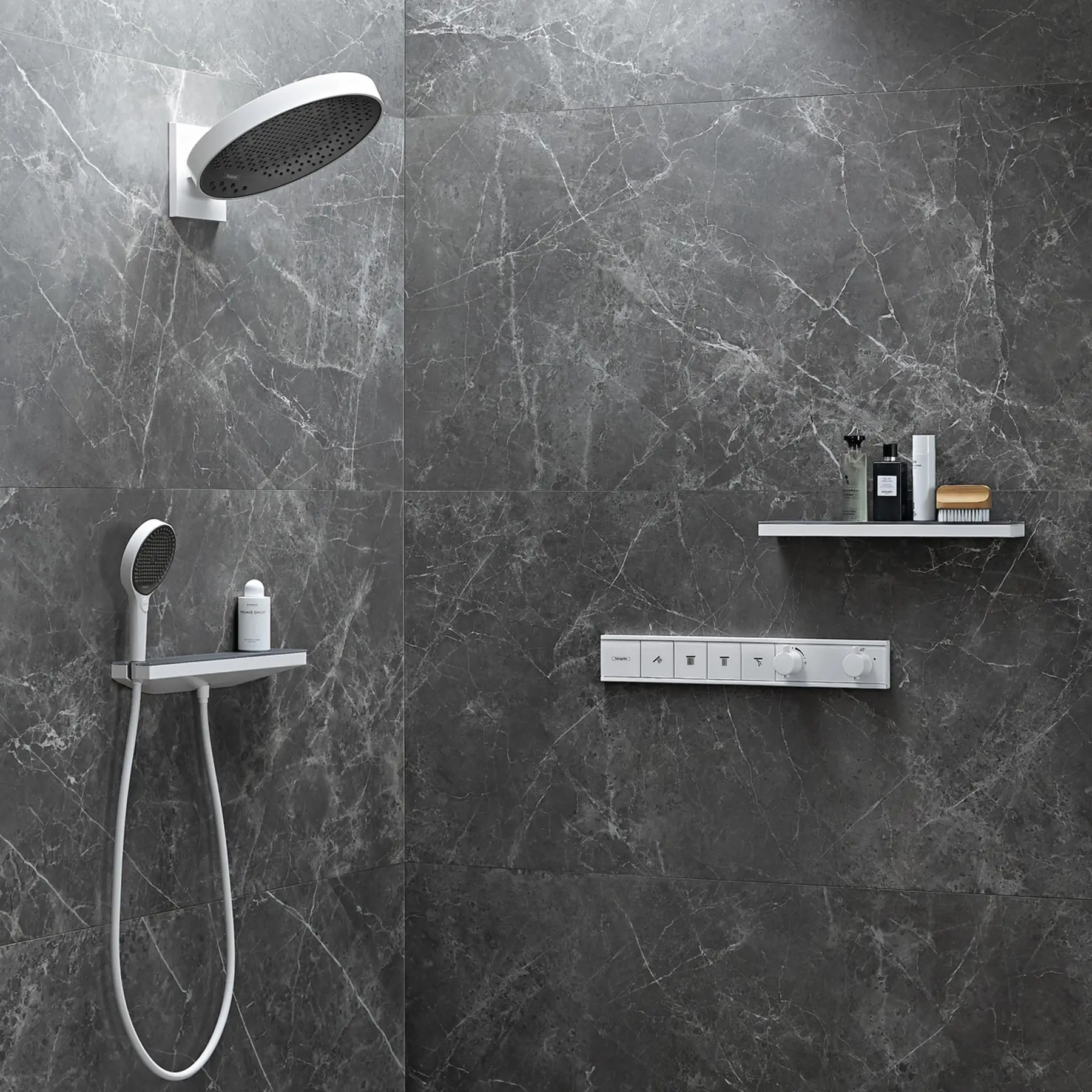 Полиця Hansgrohe Rainfinity Білий матовий (26844700) - фото 3