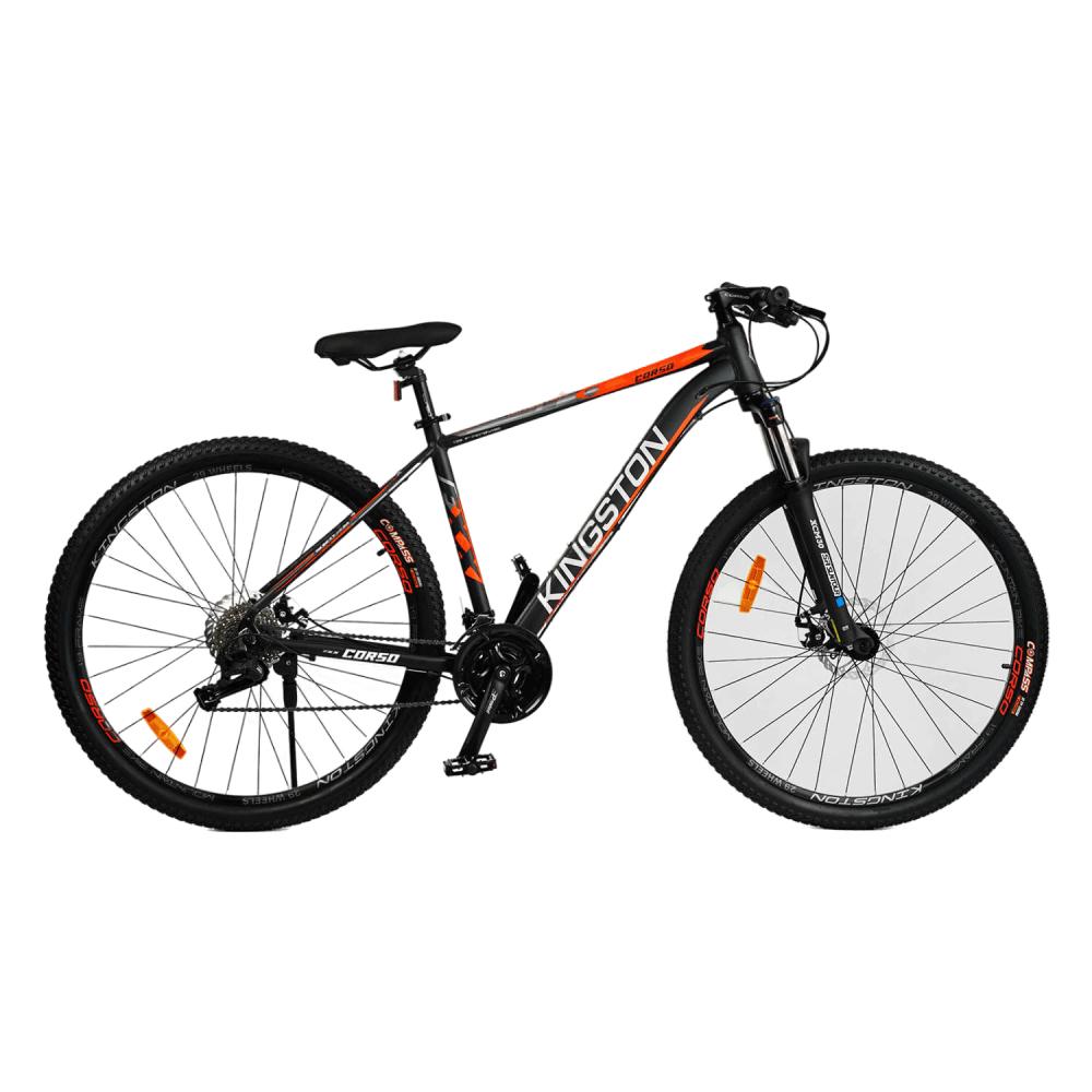 Велоcипед спортивный Corso Kingston 29" рама алюминиевая 19" 27 скоростей Multicolor (127946)