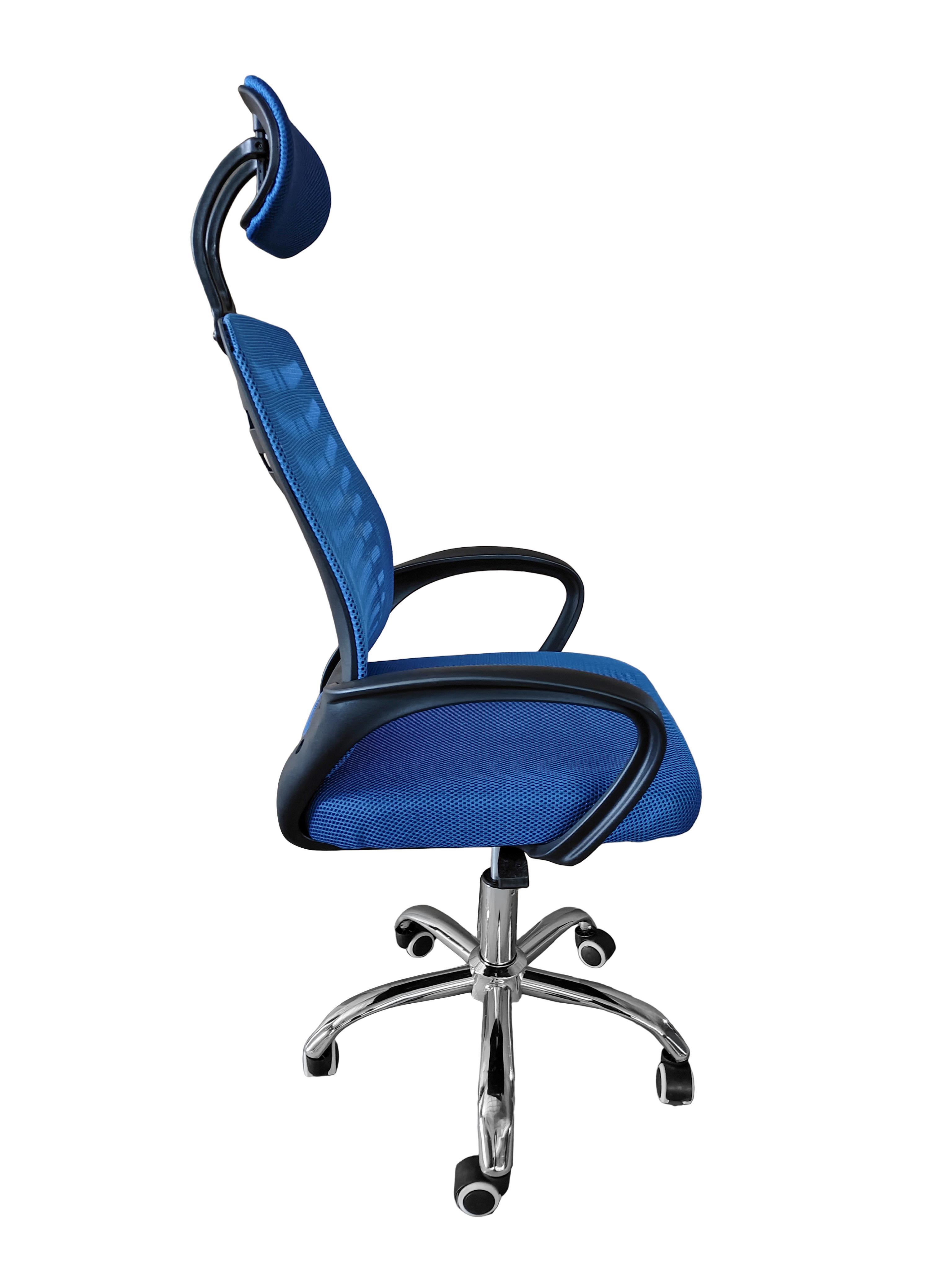 Крісло офісне комп'ютерне Bonro B-6200 Синій (4584) - фото 2 Крісло офісне комп'ютерне Bonro B-6200 Синій (4584) - фото 2
