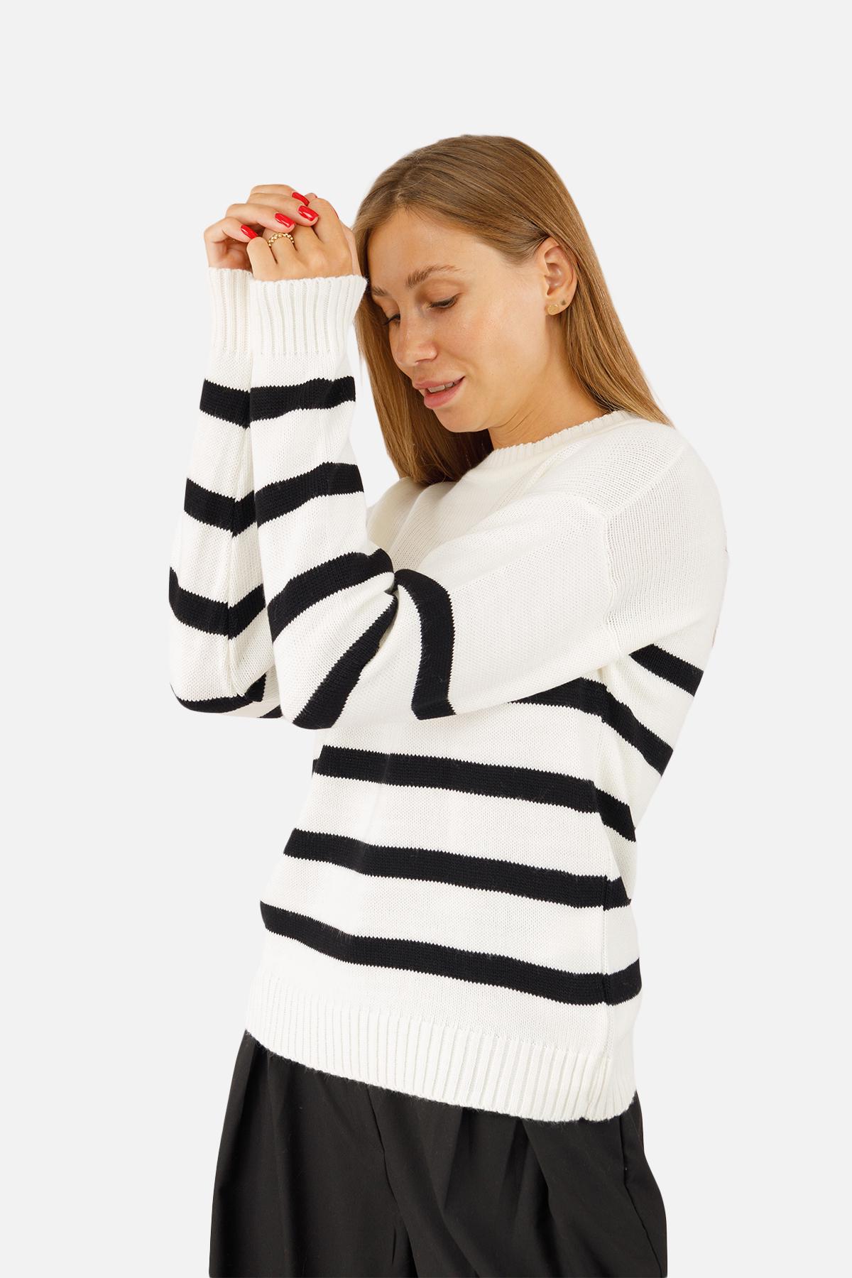 Джемпер жіночий ЦБ-00255844 р. 46 Молочний (SKT001008422) - фото 3