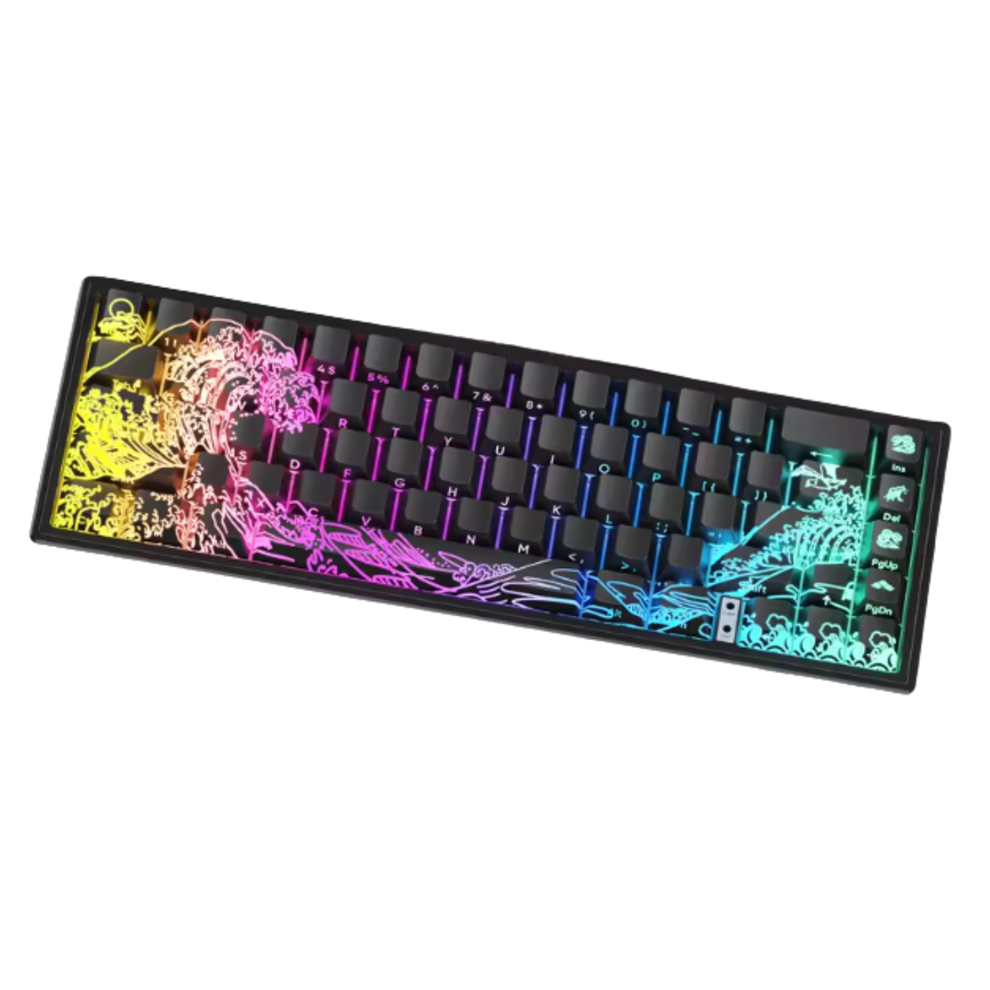 Клавиатура механическая WOMIER M68 HE V2 ENG/наклейки UA/RU Blue switch/RGB (26138763)