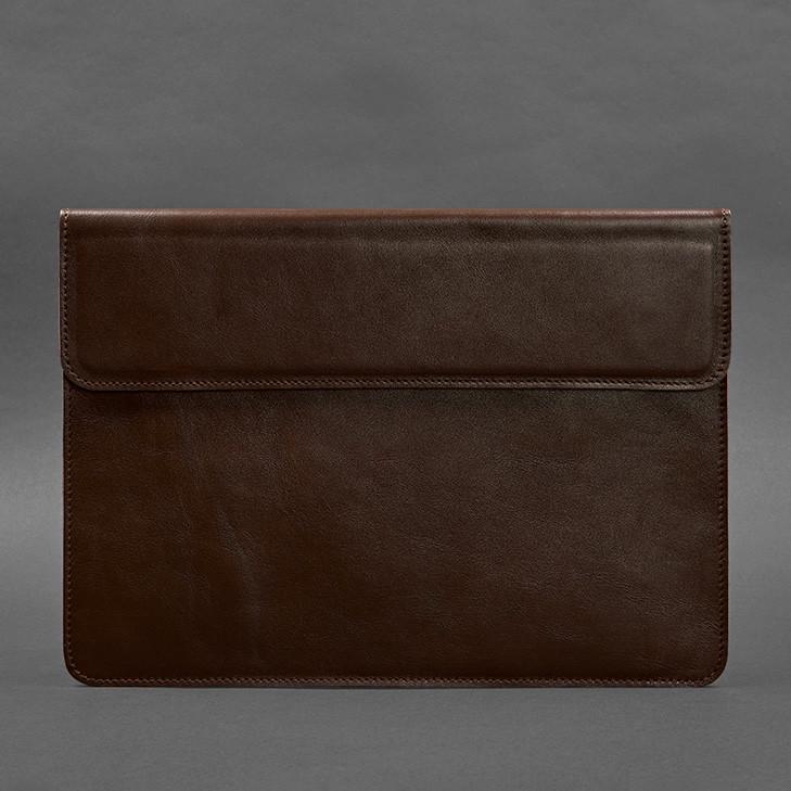 Чохол-конверт шкіряний на магнітах для MacBook 14" Бордовий (A-027591) - фото 4