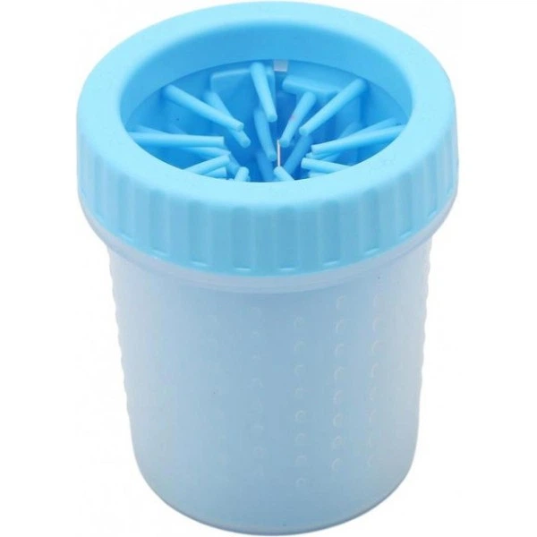 Лапомийка-стакан для собак і котів Soft Gentle Silicone 300 мл 9,2x7,5x11 см Блакитний