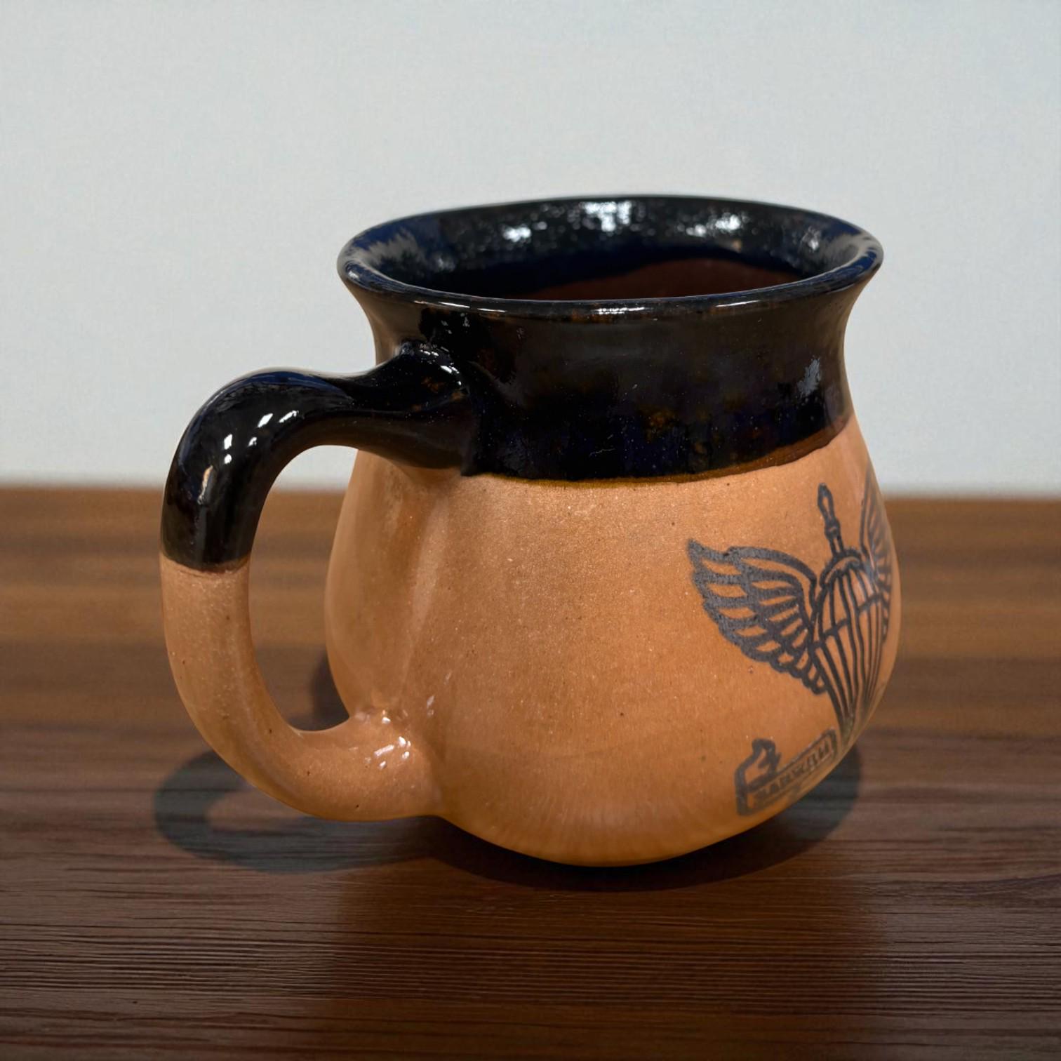 Чашка ДШВ ручная работа 450 мл Синий (28926819) - фото 4 Чашка ДШВ ручная работа 450 мл Синий (28926819) - фото 4