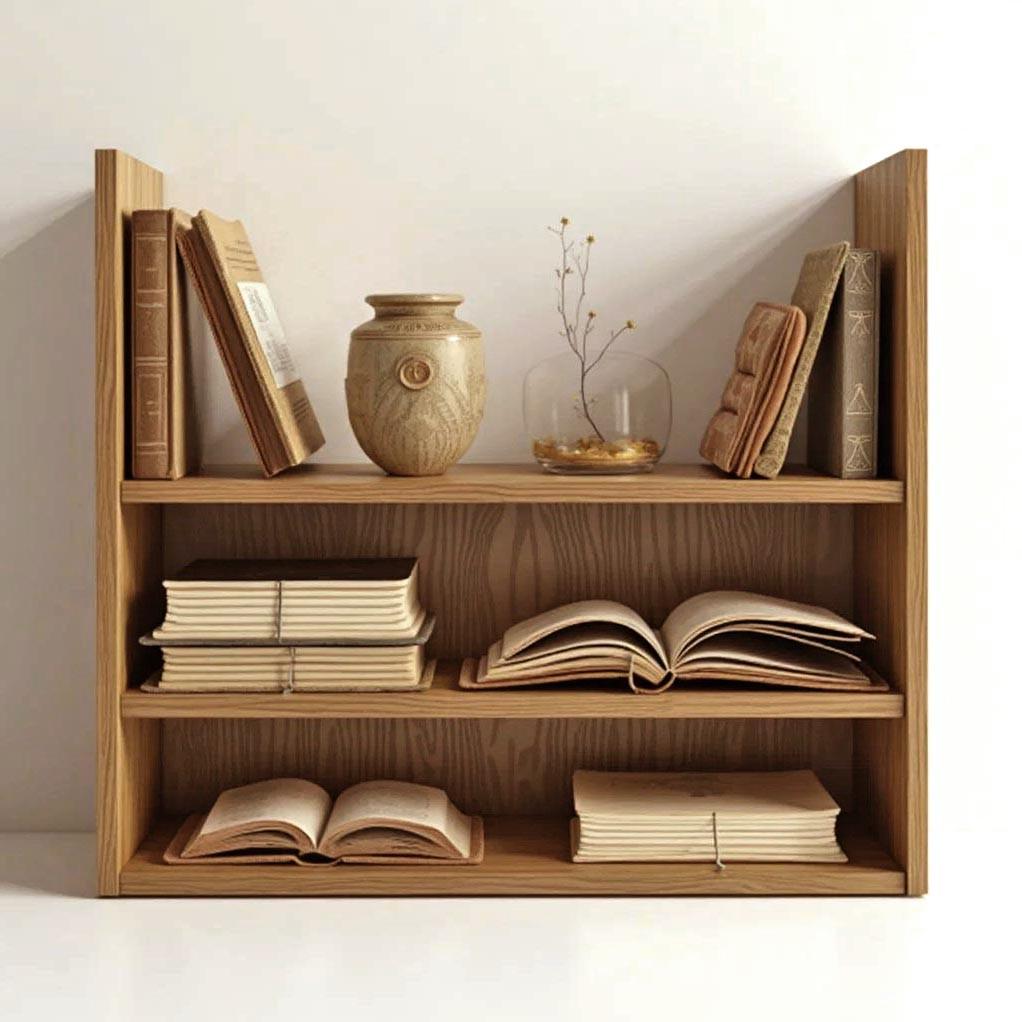 Полка книжная настольная из дерева Жилорес Сиена (КПА-013605)