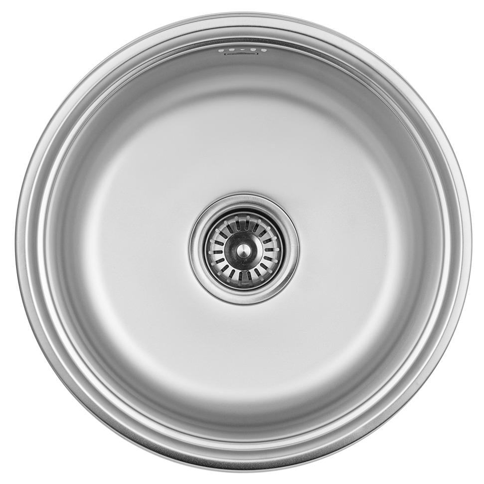 Мийка кухонна Kroner CV031324 з нержавіючої сталі кругла 425x425 мм (175389)