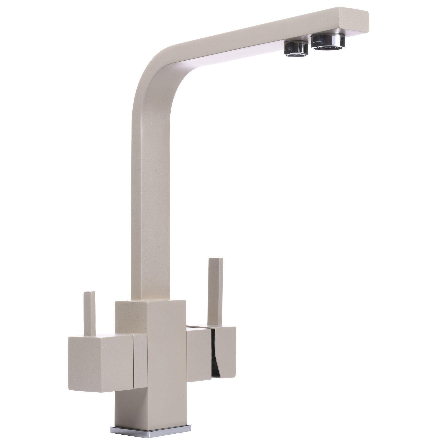 Кран на кухню Globus Lux з підключенням до осмос-фільтру Бежевий (19253)