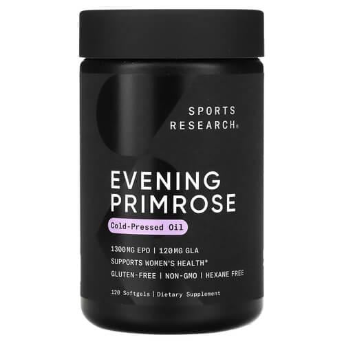Примула вечерняя Sports Research Evening Primrose 1300 мг 120 Softgels (SRE-01007)