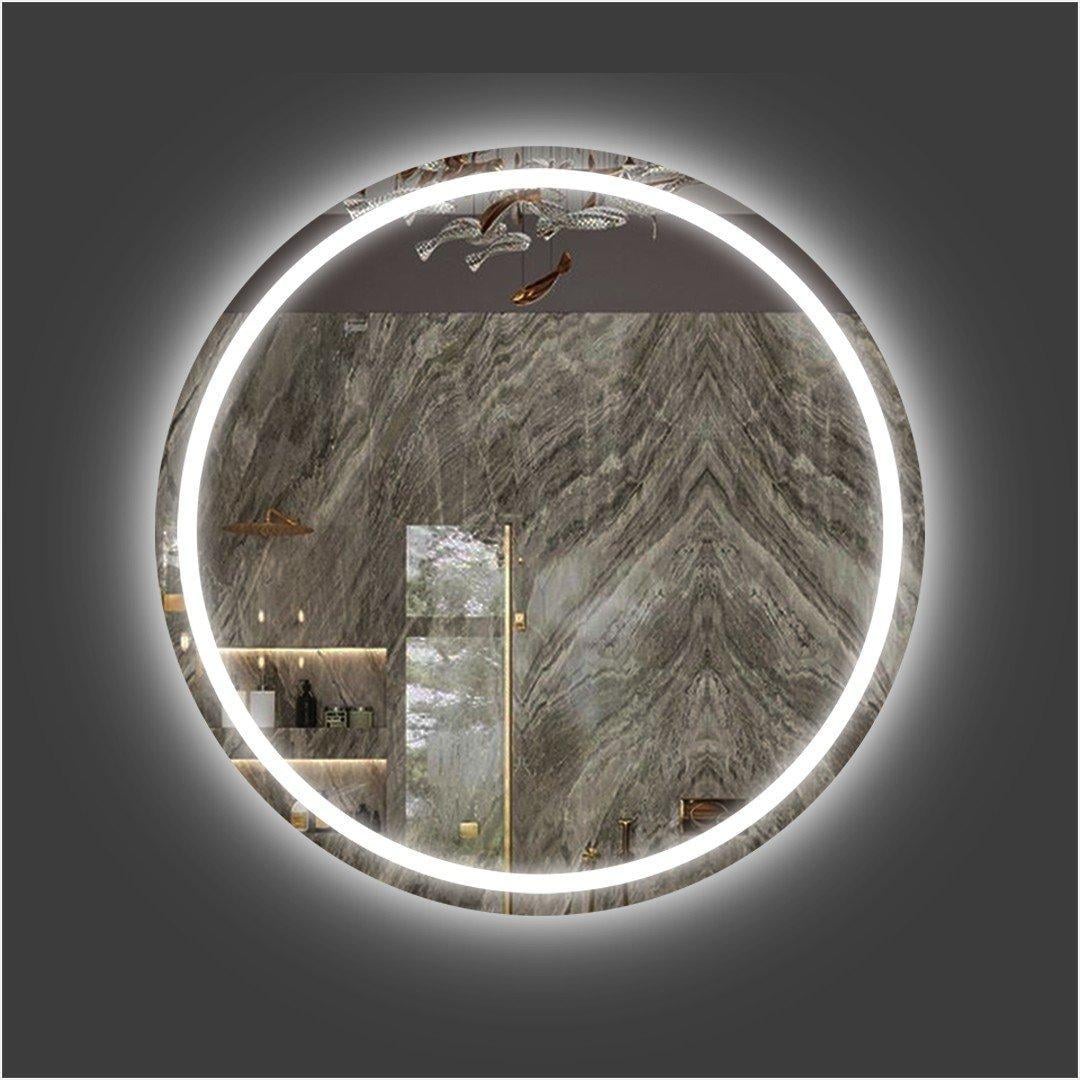 Зеркало круглое EKVATOR MLP-15 с комбинированной LED-подсветкой Премиум 100х100 см