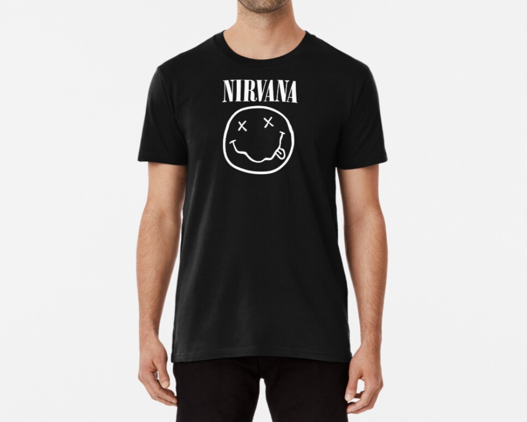 Футболка мужская Stedman с принтом Nirvana XL Черный (ПН98-4)
