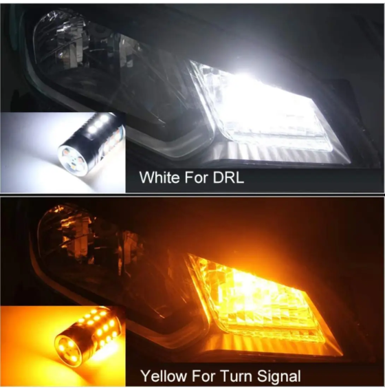 Дневные ходовые огни 69LED 2в1 с функцией поворота CAN BUS 4140LM/1156 BA15S P21W (2667093305) - фото 6 Дневные ходовые огни 69LED 2в1 с функцией поворота CAN BUS 4140LM/1156 BA15S P21W (2667093305) - фото 6