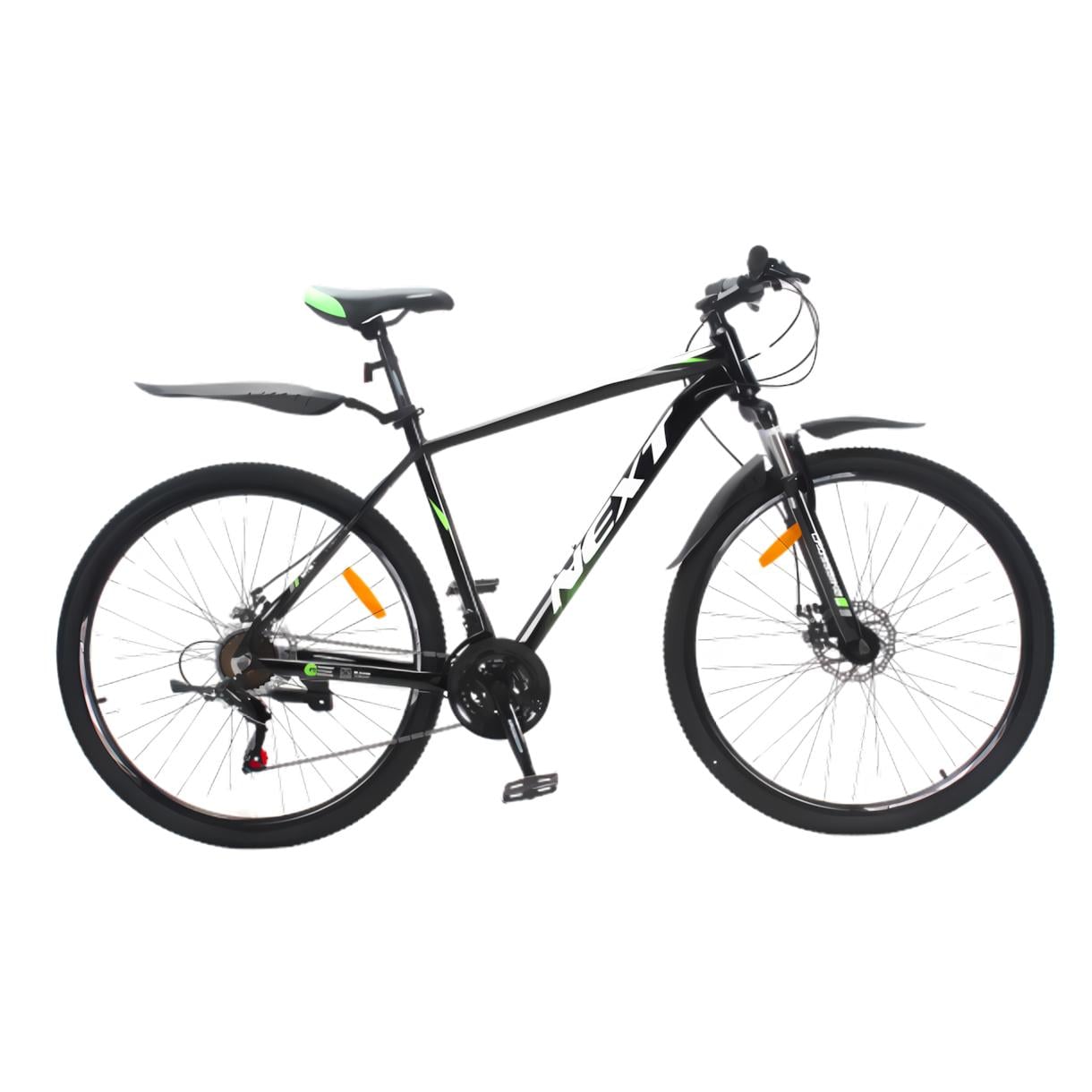 Велосипед Crossbike Next 2025 29" 20" Чорний/Зелений (278)
