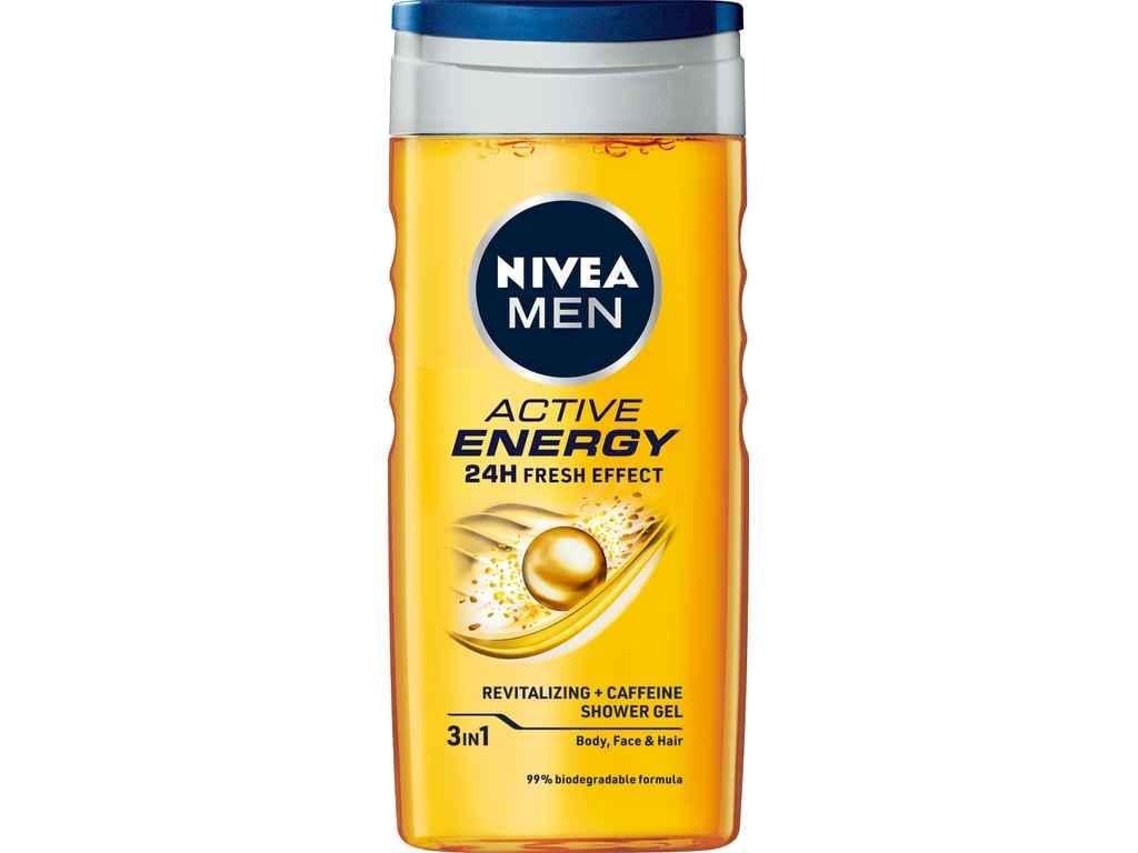 Гель для душа Nivea ACTIVE ENERGY 3в1 для тела/лица/волос 250 мл (974035)