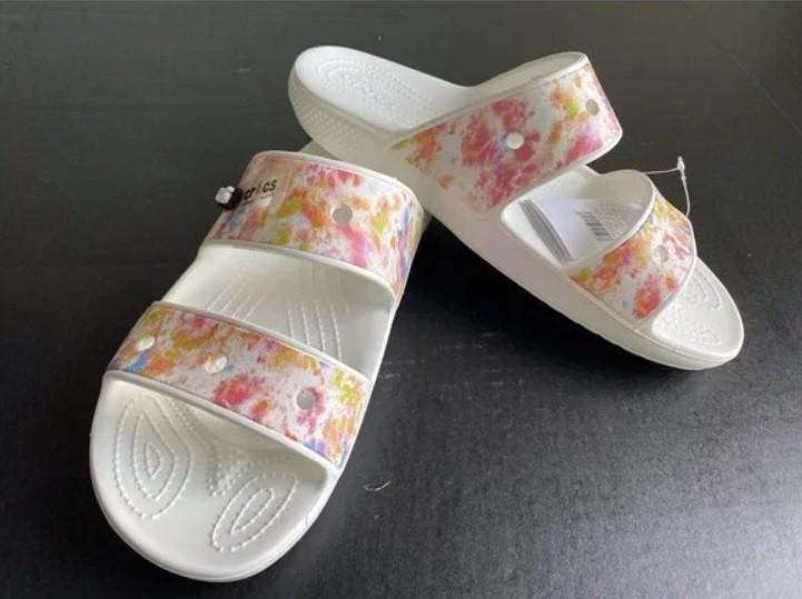 Шльопанці жіночі утеплені Crocs Classic Crocs Tiedye Sandal р. 37-38 Білий (9157) - фото 10 Шльопанці жіночі утеплені Crocs Classic Crocs Tiedye Sandal р. 37-38 Білий (9157) - фото 10