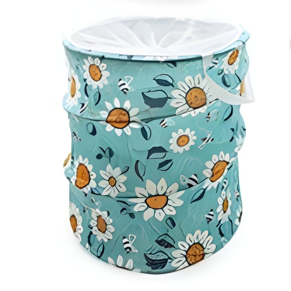 Корзина для хранения Stenson Clothes с крышкой 40х50 см Голубой (R32359)