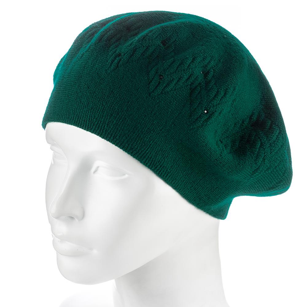 Берет женский Zolly ZH246 двойной шерстяной Зеленый (132754)