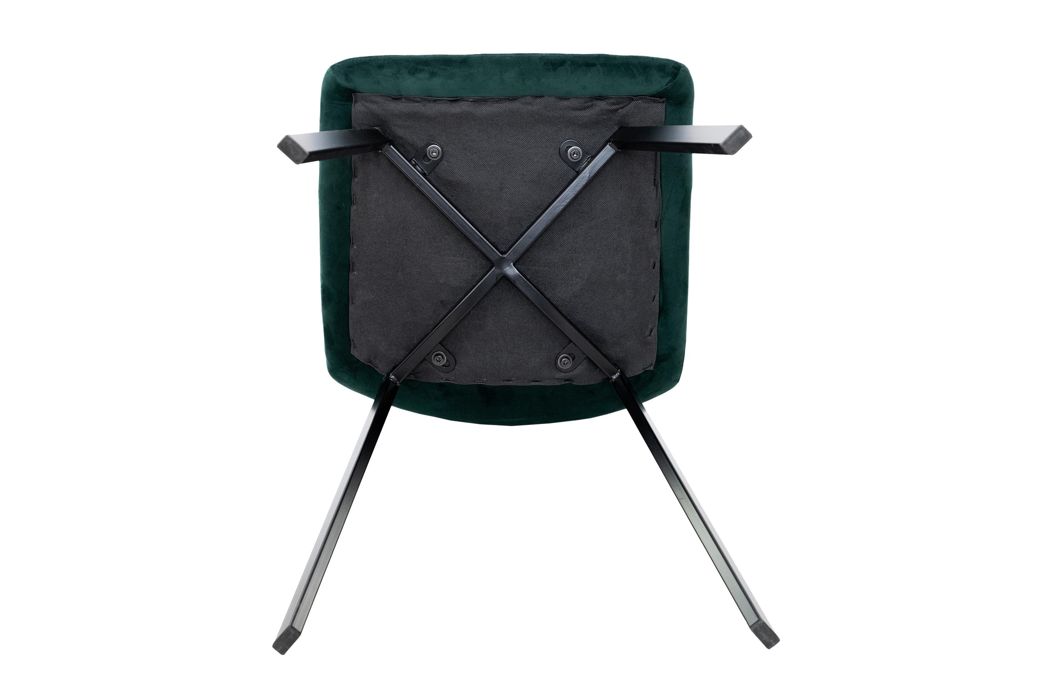 Стілець для кухні та вітальні ГРЕЙС Ментос 420х870х450 мм Чорний/Зелений (GAА0057184) - фото 6 Стілець для кухні та вітальні ГРЕЙС Ментос 420х870х450 мм Чорний/Зелений (GAА0057184) - фото 6