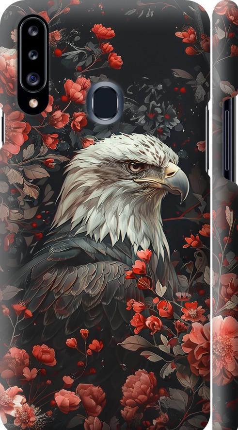 Чехол на Samsung Galaxy A20s A207F Цветочный страж (6102m-1775-42517)