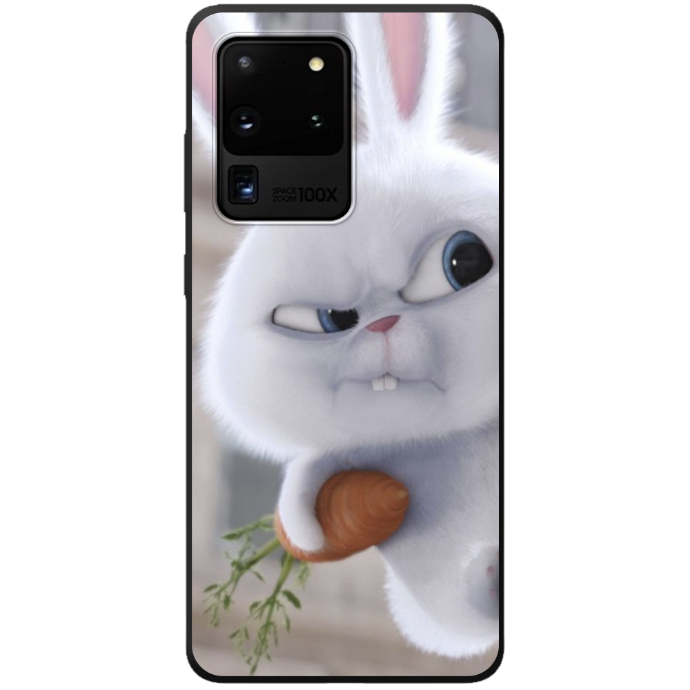 Чехол Boxface Samsung G988 Galaxy S20 Ultra Rabbit Snowball Черный силикон (38878-up1116-44015)