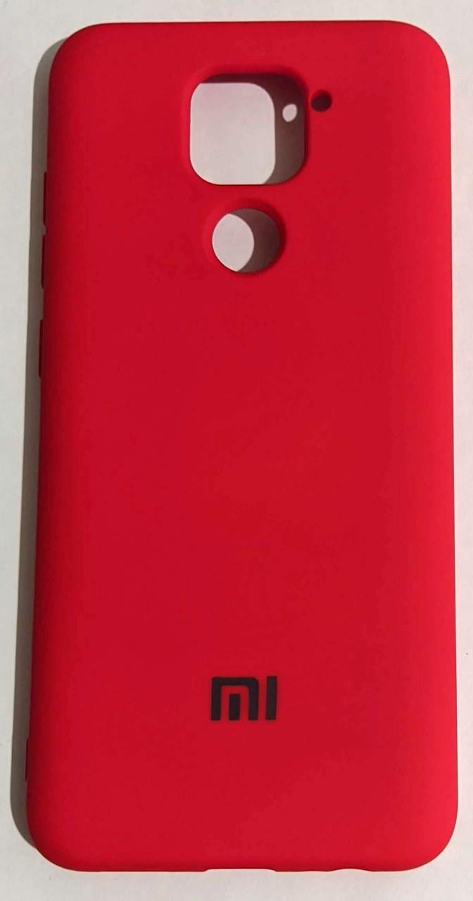 Силіконовий чохол Silicone Case для Xiaomi Redmi Note 9/Redmi 10X червоний - фото 1