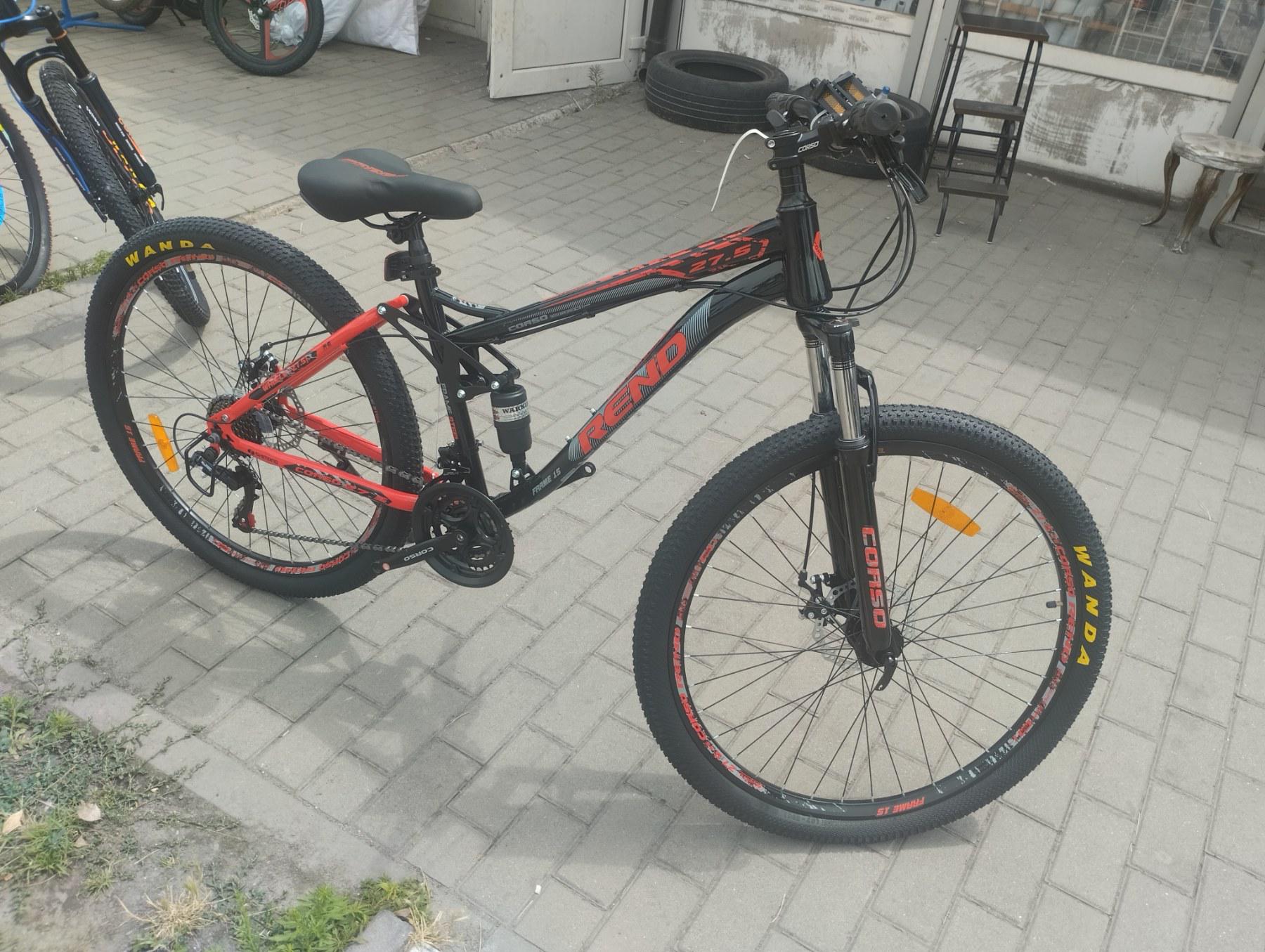 Велоcипед спортивный Corso Rend 27,5" рама металлическая 15"/Shimano 21 скорость Черно-красный - фото 3 Велоcипед спортивный Corso Rend 27,5" рама металлическая 15"/Shimano 21 скорость Черно-красный - фото 3